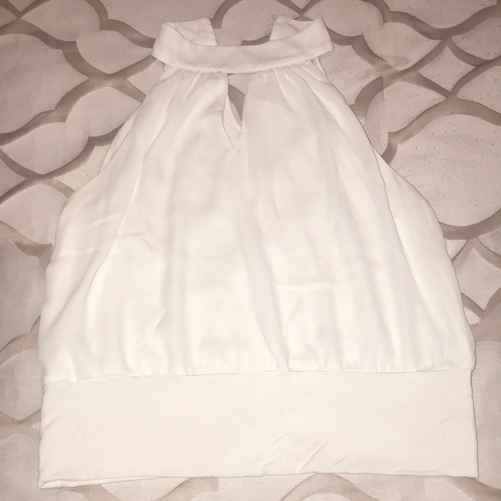 NY&Co. White Halter Shirt. Size: M